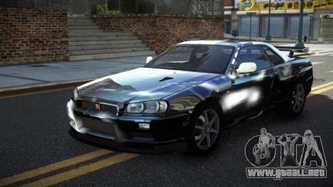 Nissan Skyline R34 PNZ S6 para GTA 4