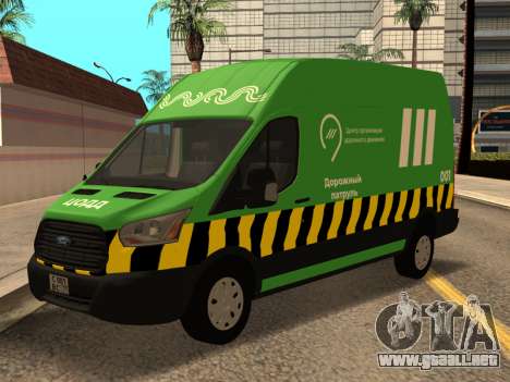 Centro de Gestión de Tráfico Ford Transit 2016 para GTA San Andreas