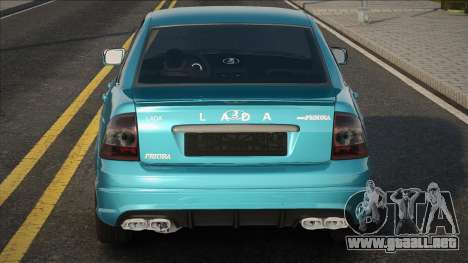 Lada Priora Blue Ver para GTA San Andreas