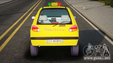 Daewoo Matiz Taxi Yellow para GTA San Andreas