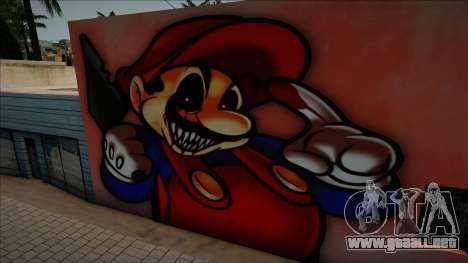 Mural Super Horror Mario para GTA San Andreas