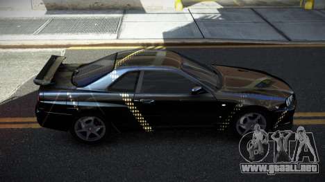 Nissan Skyline R34 PNZ S14 para GTA 4