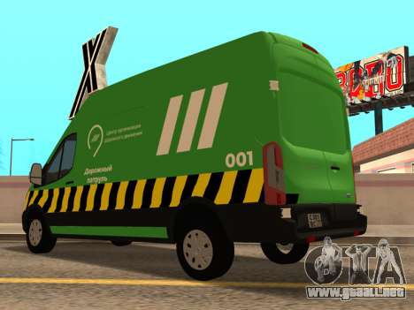 Centro de Gestión de Tráfico Ford Transit 2016 para GTA San Andreas