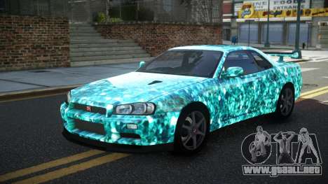 Nissan Skyline R34 PNZ S11 para GTA 4