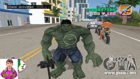 Guardaespaldas de Hulk para GTA Vice City