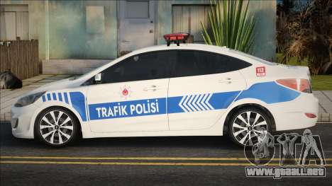 Hyundai Accent Blue Trafik Polis para GTA San Andreas