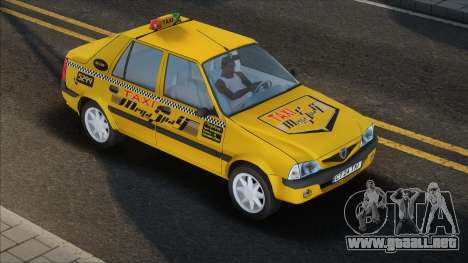 Dacia Solenza Taxi Yellow para GTA San Andreas