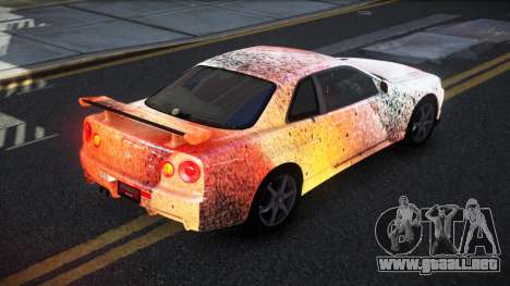 Nissan Skyline R34 PNZ S9 para GTA 4