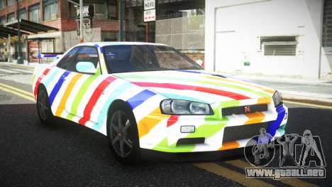 Nissan Skyline R34 PNZ S1 para GTA 4