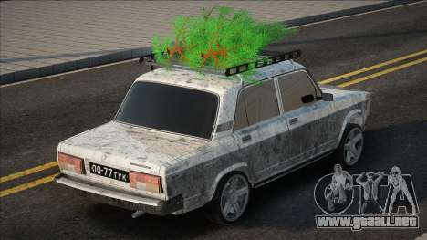 VAZ 2105 con un árbol de Navidad para GTA San Andreas