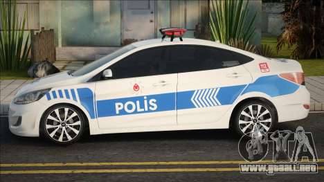 Hyundai Accent Blue Polis Ekip Araçı para GTA San Andreas