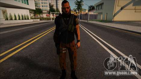 Ben Saxon de Deus Ex: The Fall Con EXPRESIONES F para GTA San Andreas