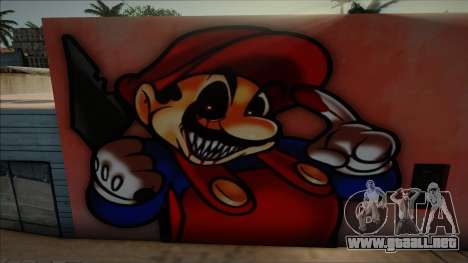 Mural Super Horror Mario para GTA San Andreas