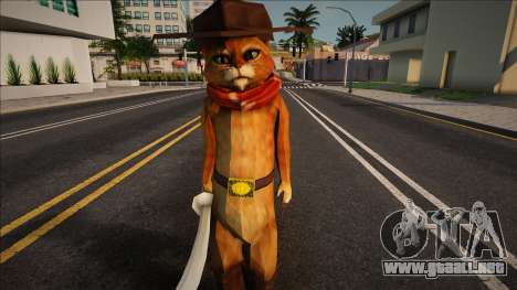 Puss In Boots o el gato con botas versión vaquer para GTA San Andreas