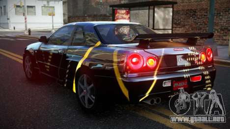 Nissan Skyline R34 PNZ S14 para GTA 4