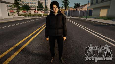 Chica en piel de chaqueta para GTA San Andreas