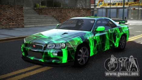 Nissan Skyline R34 PNZ S3 para GTA 4