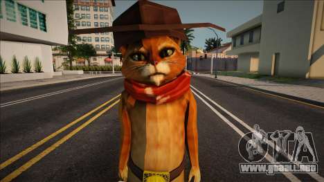 Puss In Boots o el gato con botas versión vaquer para GTA San Andreas