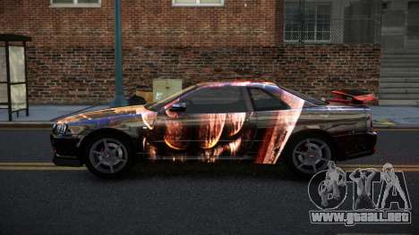 Nissan Skyline R34 PNZ S5 para GTA 4