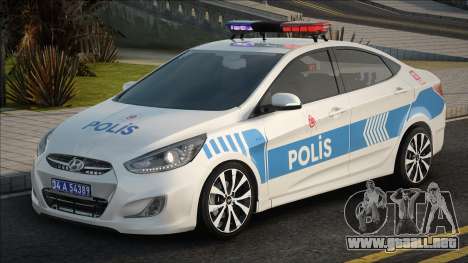 Hyundai Accent Blue Polis Ekip Araçı para GTA San Andreas