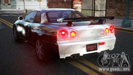 Nissan Skyline R34 PNZ S6 para GTA 4