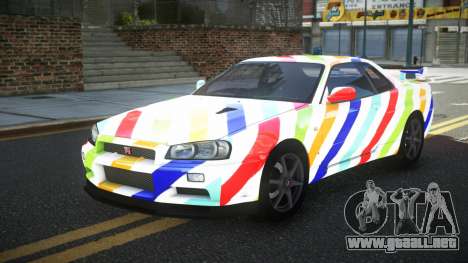 Nissan Skyline R34 PNZ S1 para GTA 4