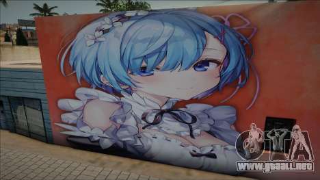 Mural Rem Rezero para GTA San Andreas