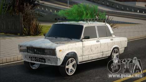 VAZ 2105 con un árbol de Navidad para GTA San Andreas