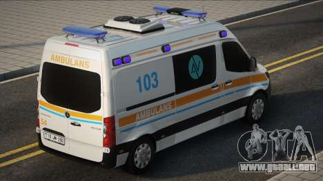 Mercedes Sprinter Azerbaycan Ambulansı Modu para GTA San Andreas