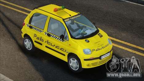 Daewoo Matiz Taxi Yellow para GTA San Andreas