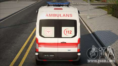 Ford Transit Ambulans V1 para GTA San Andreas