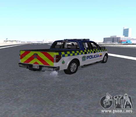 Vehiculo de policia de Colombia nuevo para GTA San Andreas