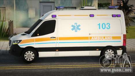 Mercedes Sprinter Azerbaycan Ambulansı Modu para GTA San Andreas