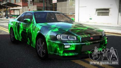 Nissan Skyline R34 PNZ S3 para GTA 4