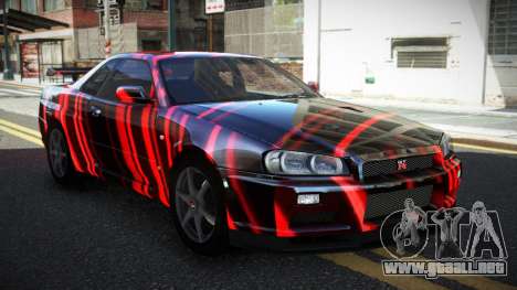 Nissan Skyline R34 PNZ S8 para GTA 4