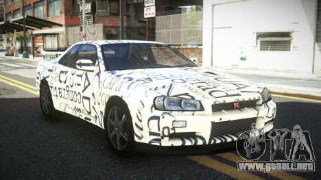 Nissan Skyline R34 PNZ S2 para GTA 4