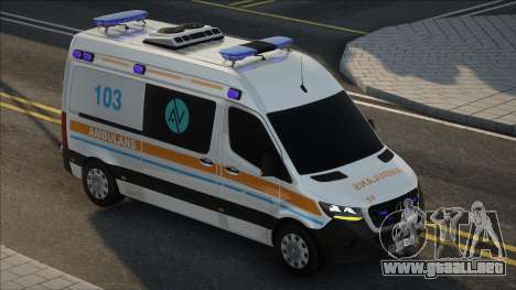 Mercedes Sprinter Azerbaycan Ambulansı Modu para GTA San Andreas