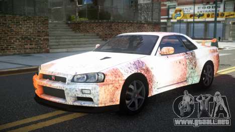 Nissan Skyline R34 PNZ S9 para GTA 4