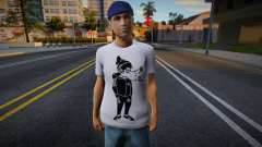 Gopnik en camiseta con un lobo Nu Pogodi para GTA San Andreas