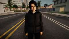 Chica en piel de chaqueta para GTA San Andreas
