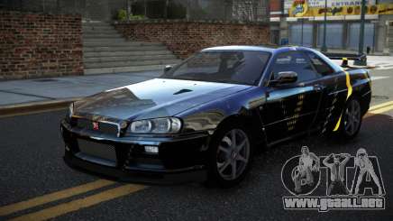 Nissan Skyline R34 PNZ S14 para GTA 4