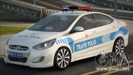 Hyundai Accent Blue Trafik Polis para GTA San Andreas