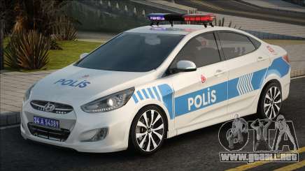 Hyundai Accent Blue Polis Ekip Araçı para GTA San Andreas