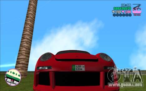 RUF CTR3 ( Placa pakistaní ) para GTA Vice City