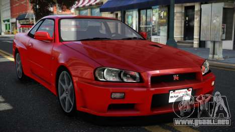 Nissan Skyline R34 GTR UL para GTA 4