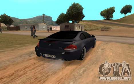 BMW M6 Coupé 2006 para GTA San Andreas