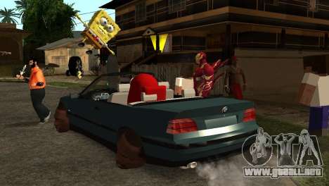 Divertido Bmw E36 Cabrio para GTA San Andreas