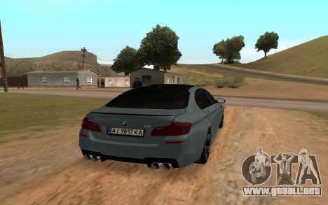 BMW M5 F10 Clásico para GTA San Andreas