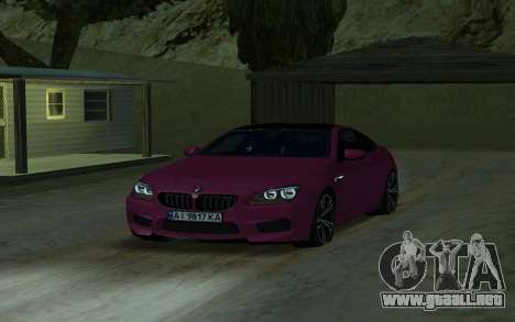 BMW M6 coupé 2014 para GTA San Andreas