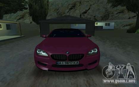 BMW M6 coupé 2014 para GTA San Andreas